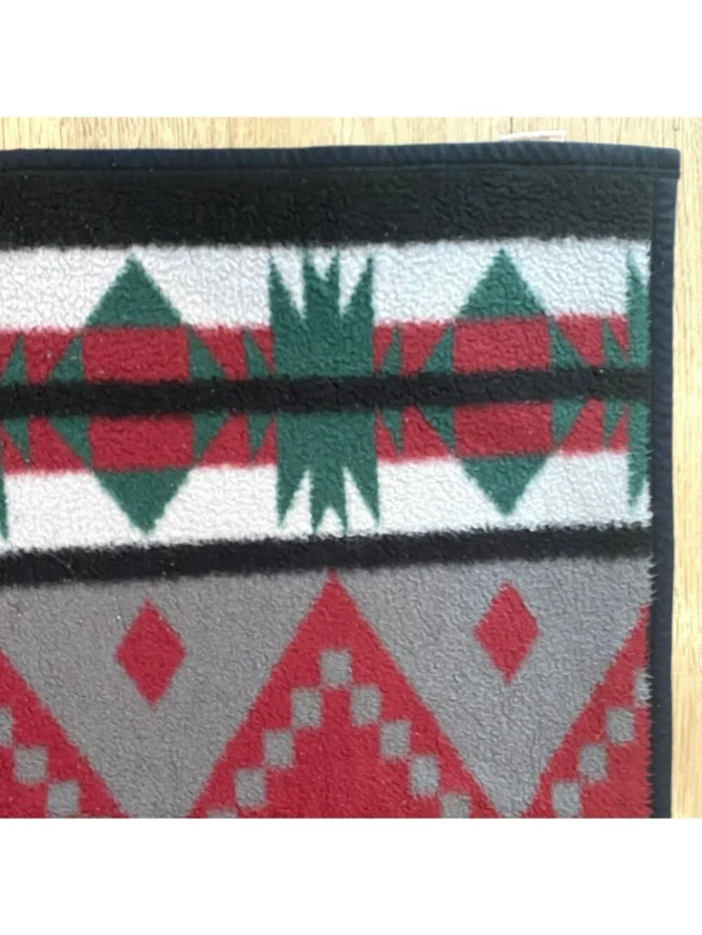 Vintage Biederlack Blanket Southwestern Aztec Geometric Print Acrylic 76L x52W